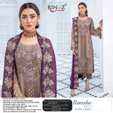 RINAZ FASHION RAMSHA VOL 13 23001 PAKISTANI SUITS MANUFACTURER