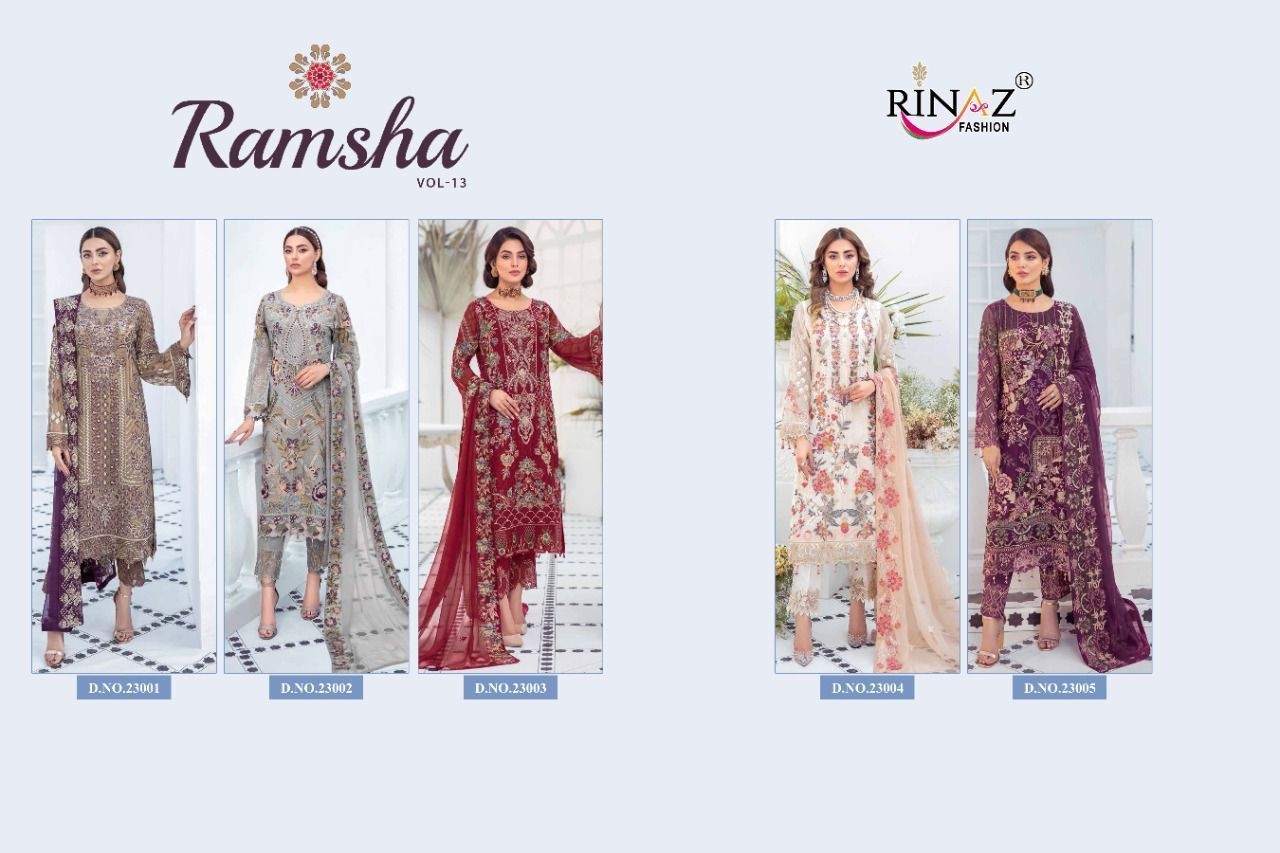 RINAZ FASHION RAMSHA VOL 13 23002 SALWAR KAMEEZ MANUFACTURER