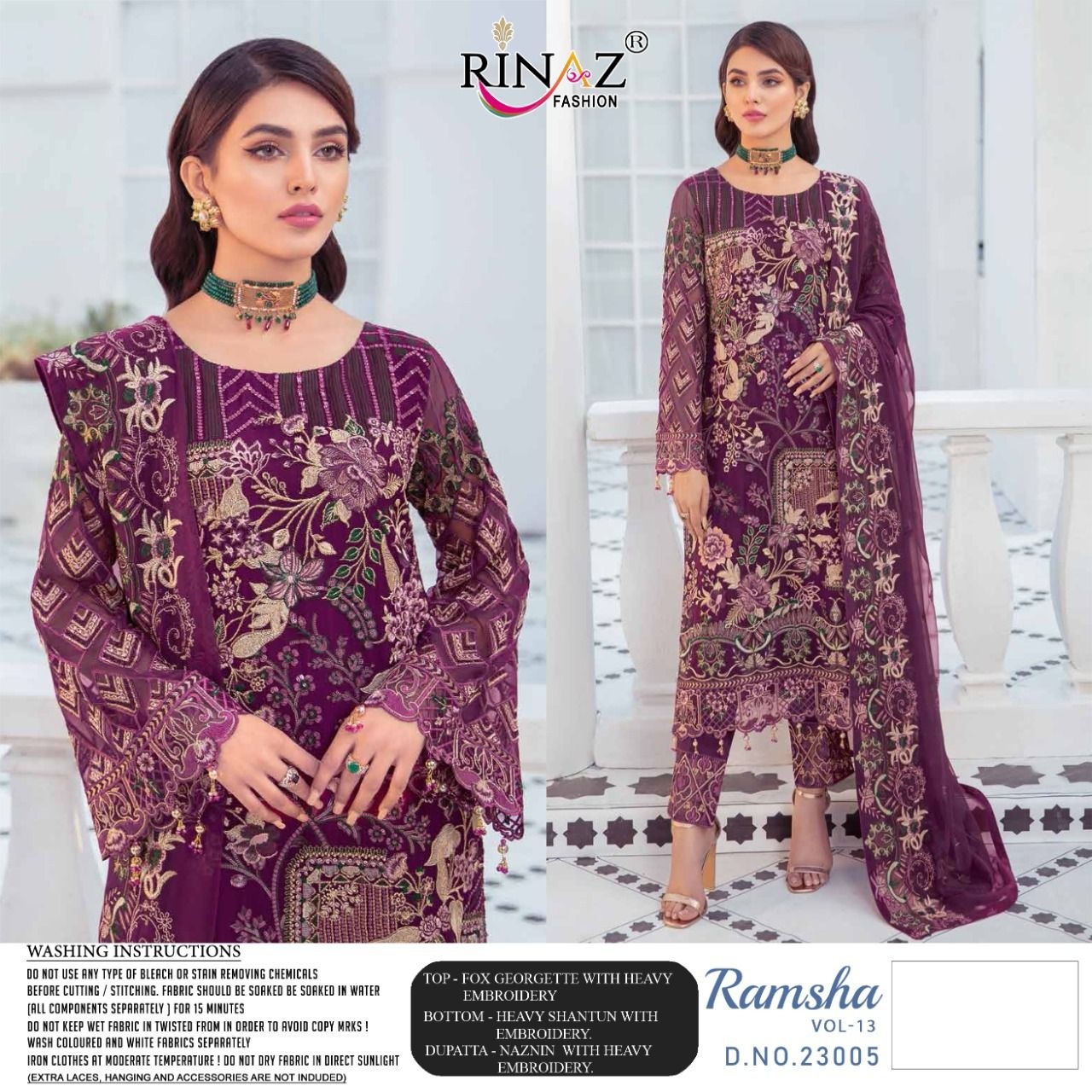 RINAZ FASHION RAMSHA VOL 13 23005 PAKISTANI DRESS SINGLE ONLINE DEALER