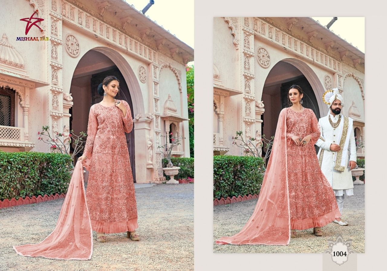 MISHAAL FAB RANG SAGA VOL 1 1004 PAKISTANI DRESS WHOLESALER ONLINE