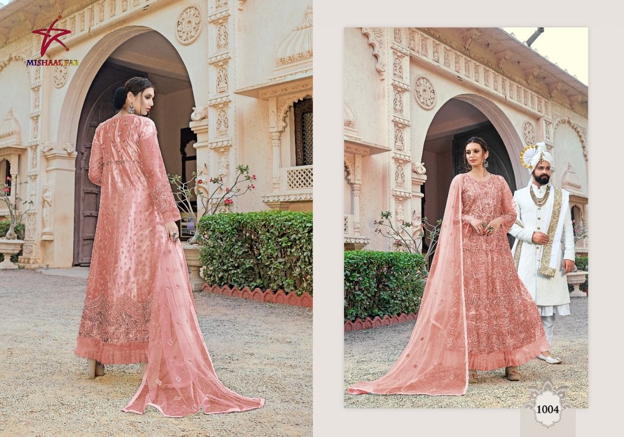 MISHAAL FAB RANG SAGA VOL 1 1004 PAKISTANI DRESS WHOLESALER ONLINE