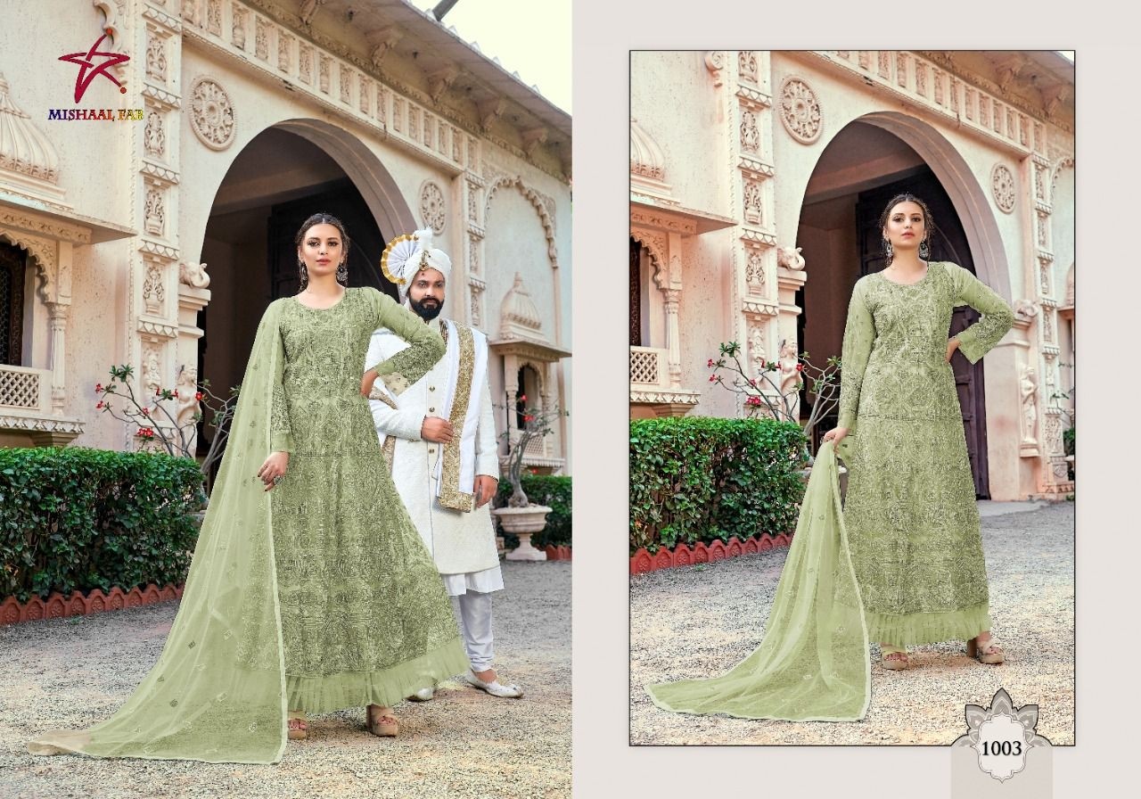MISHAAL FAB RANG SAGA VOL 1 1003 PAKISTANI SALWAR KAMEEZ WHOLESALER ONLINE