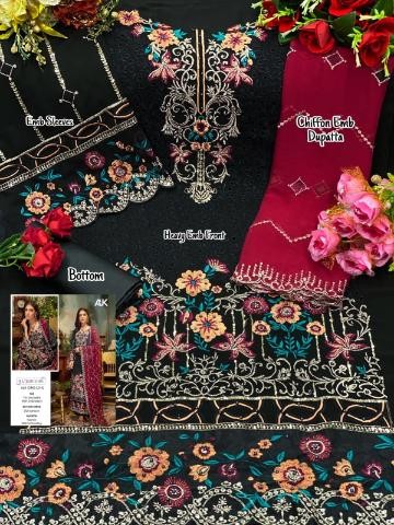 AL KHUSHBU ALK 124 A TO 124 E PAKISTANI SUITS SINGLE AVAILABLE