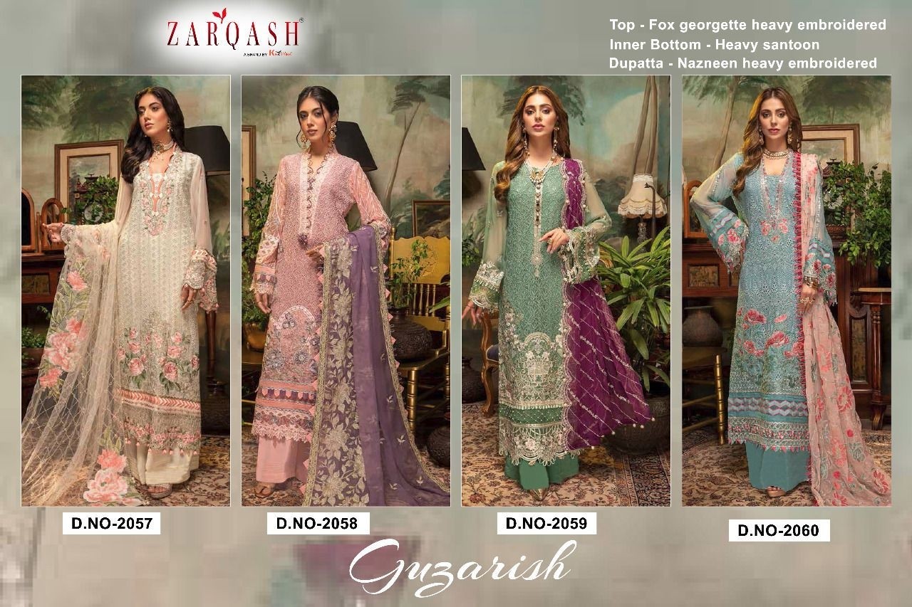 ZARQASH GUZARISH Z 2060 PAKISTANI SALWAR KAMEEZ MANUFACTRER