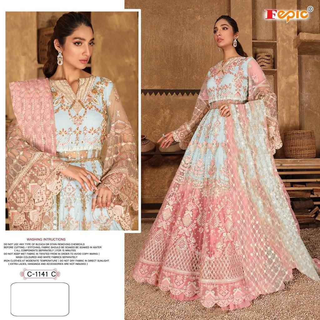 FEPIC ROSEMEEN C 1141 C PAKISTANI SUITS SINGLE AVAILABLE