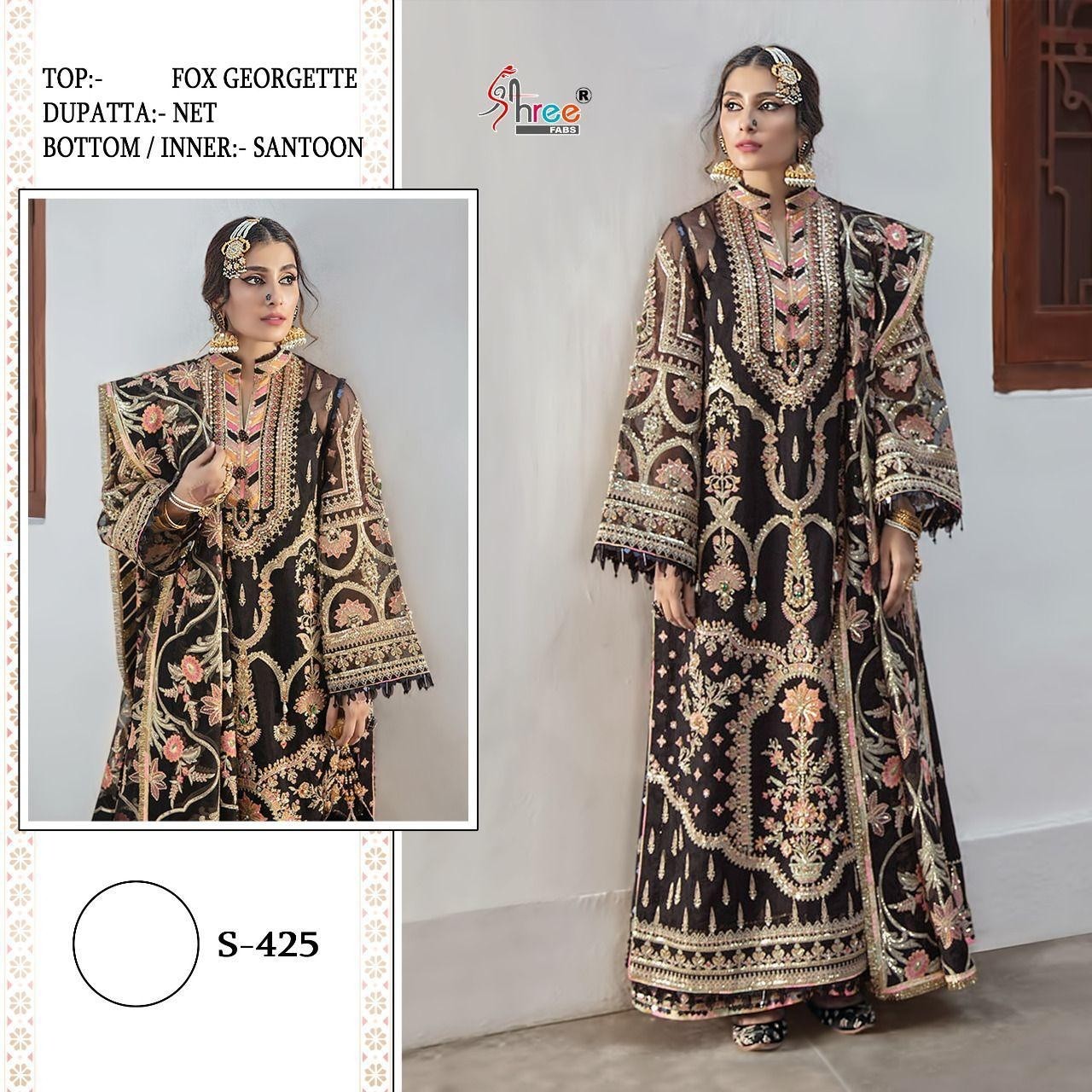 SHREE FABS S 425 PAKISTANI DRESSES BEST WHOLESALE ONLINE