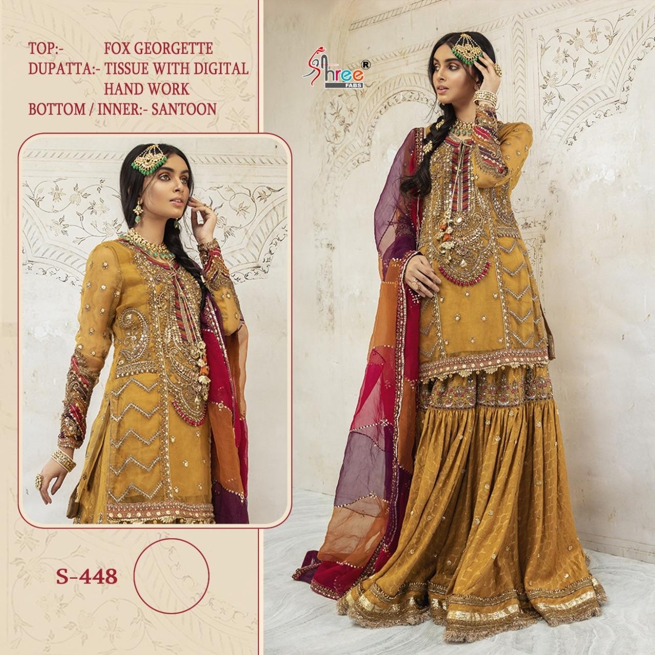 SHREE FABS S 448 PAKISTANI DRESSES BEST WHOLESALE