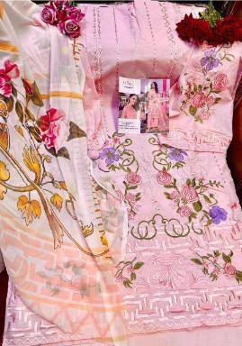 ZARQASH ROUCHE VOL 2 DN 2047 C PAKISTANI SUITS HEAVY EMBROIDERED
