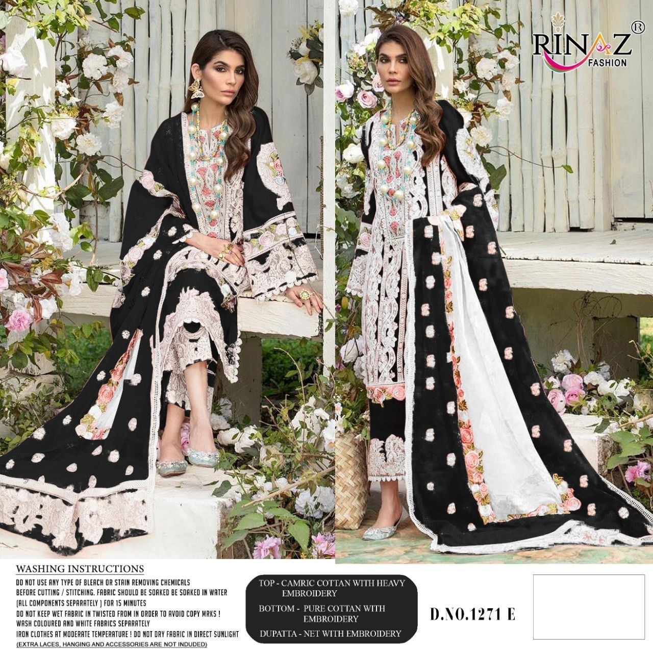 RINAZ FASHION 1271 E PAKISTANI SUITS BEST SELLER IN SURAT