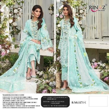 RINAZ FASHION 1271 C PAKISTANI SUITS CATALOGUE SINGLE AVAILABLE