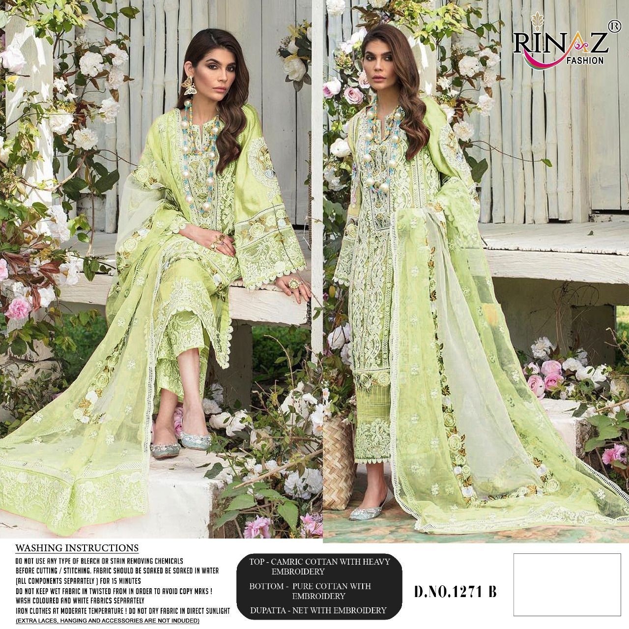 RINAZ FASHION 1271 B PAKISTANI SUITS CATALOGUE SINGLE