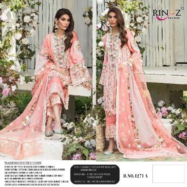 RINAZ FASHION 1271 A PAKISTANI SUITS NEW CATALOGUE
