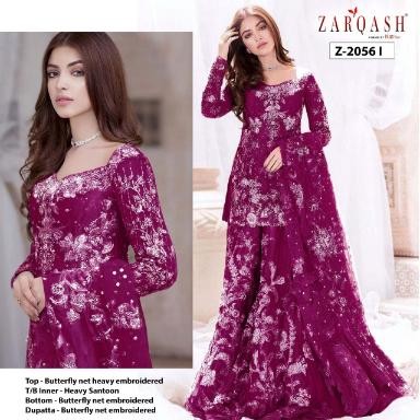 ZARQASH AMALIA VOL 3 Z 2056 I KAMEEZ GHARARA SELLER IN INDIA
