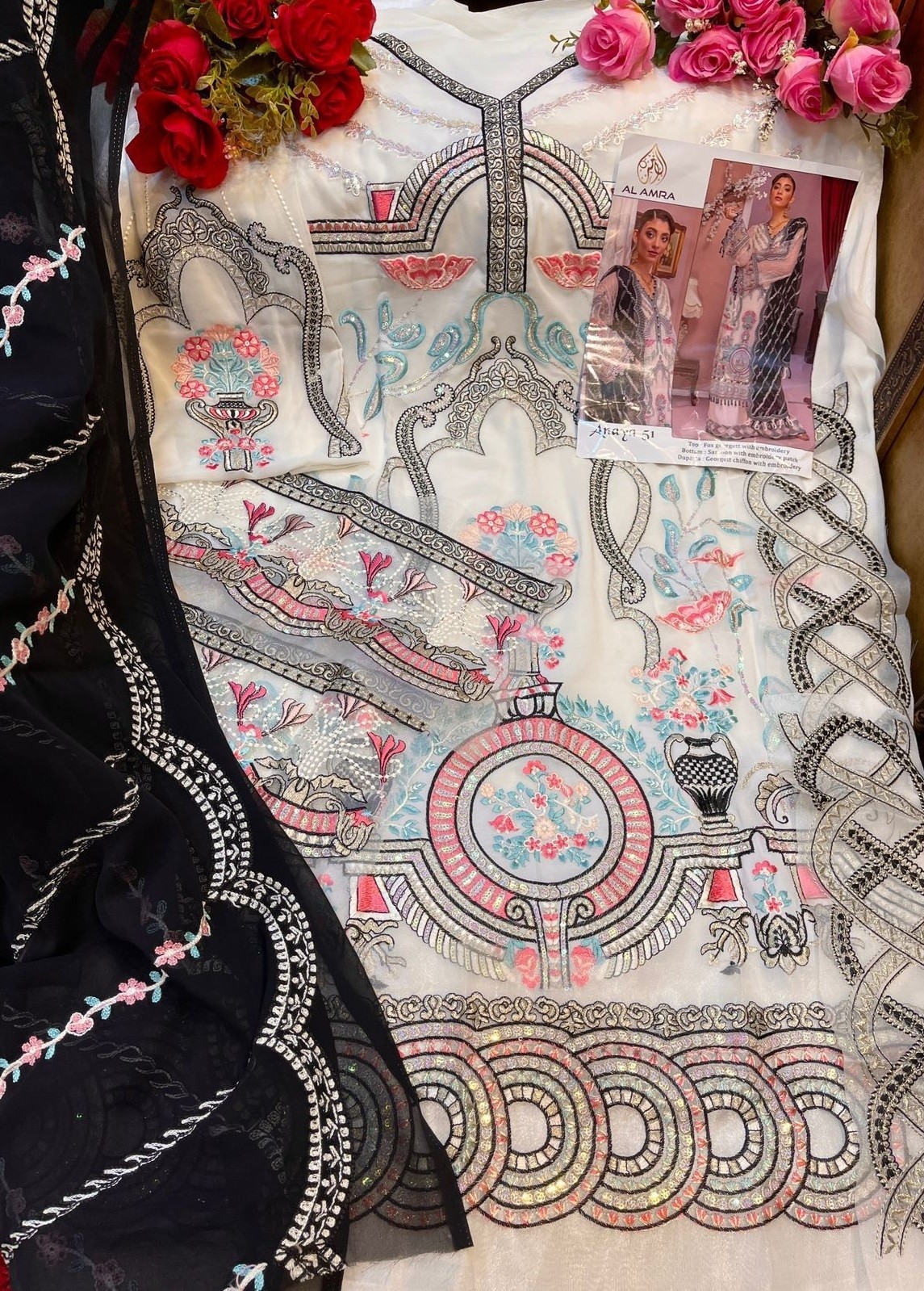 AL AMRA ANAYA 51 PAKISTANI DESIGN WHOLESALE SUPPLIER 