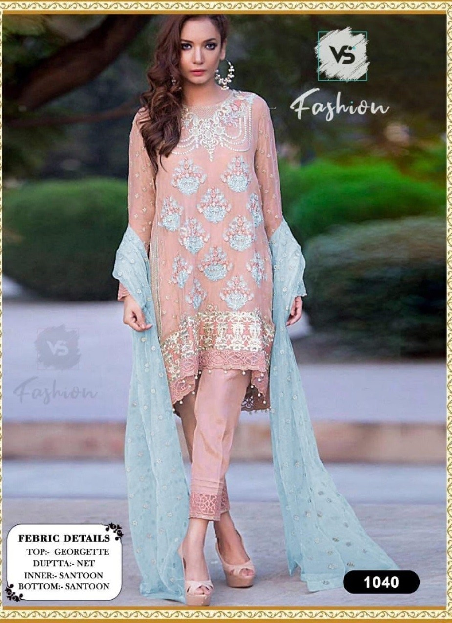 VS FASHION 1040 A PAKISTANI SUITS BEST WHOLESALER