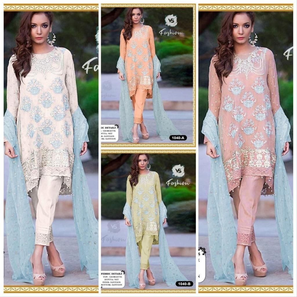 VS FASHION 1040 A PAKISTANI SUITS BEST WHOLESALER