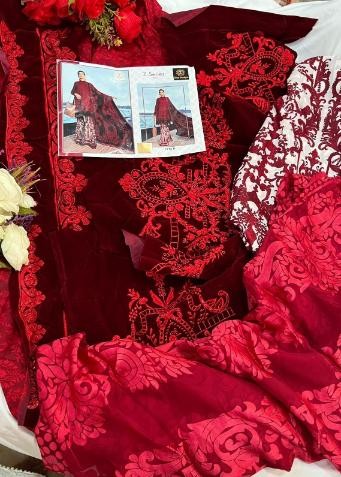 ZIAAZ DESIGNS Z SERIES VOL 2 7773 B VELVET PAKISTANI DRESS LATEST 