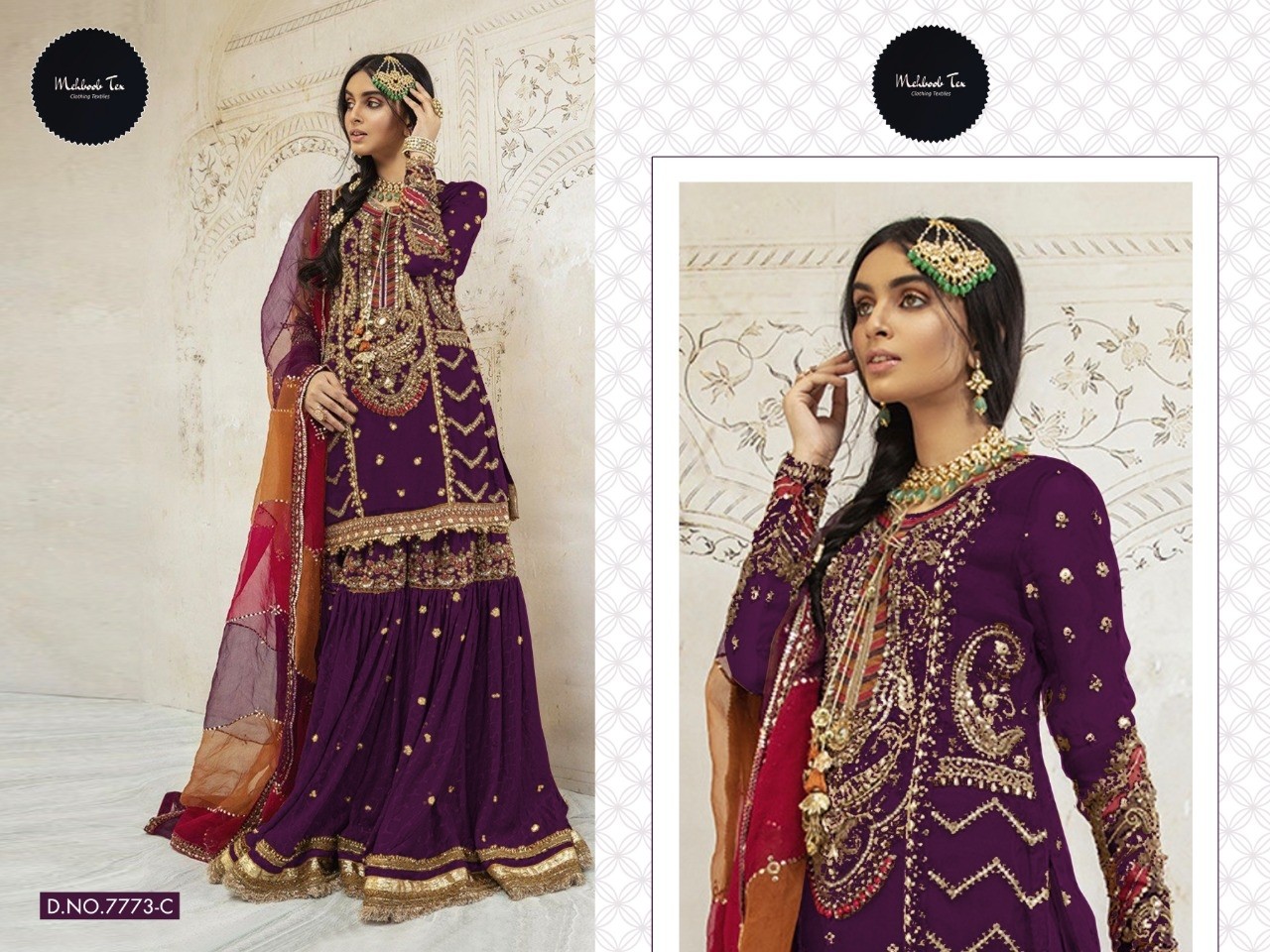 MEHBOOB TEX 7773 C SALWAR KAMEEZ BEST PRICE WHOLESALE