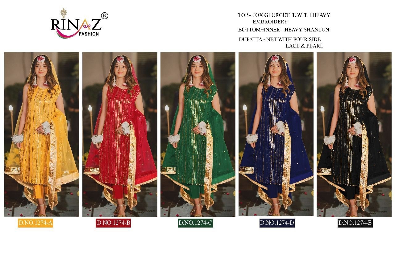 RINAZ FASHION 1274 B SALWAR KAMEEZ WHOLESALER