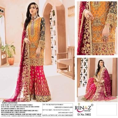 RINAZ FASHION 3802 BEST PAKISTANI GHARARA SURAT