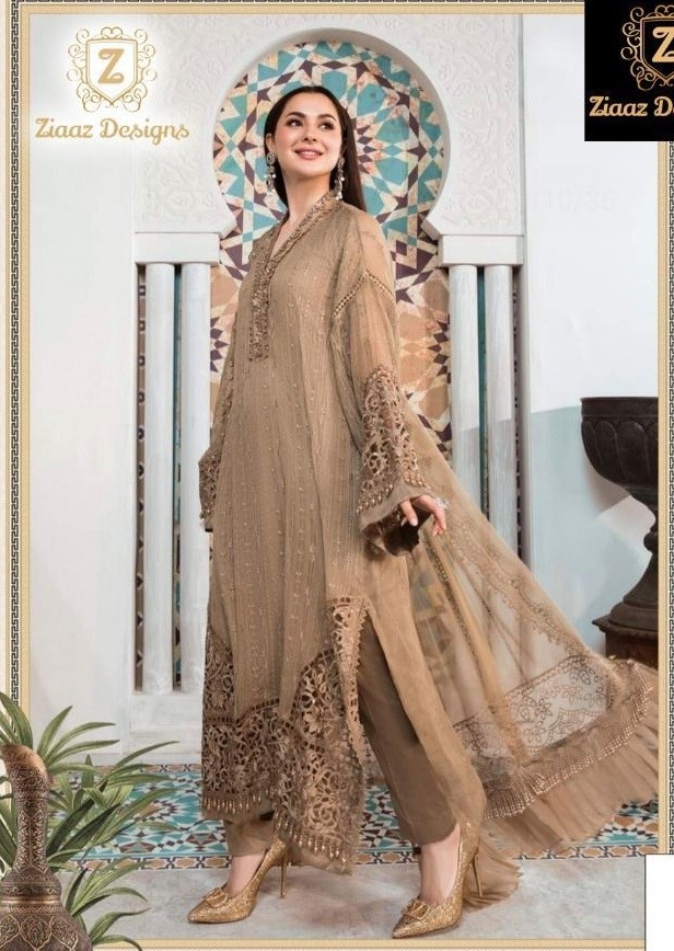ZIAAZ DESIGNS PREMIUM EID COLLECTION D NO 7773 C BRANDED ONLINE PAKISTANI SUITS