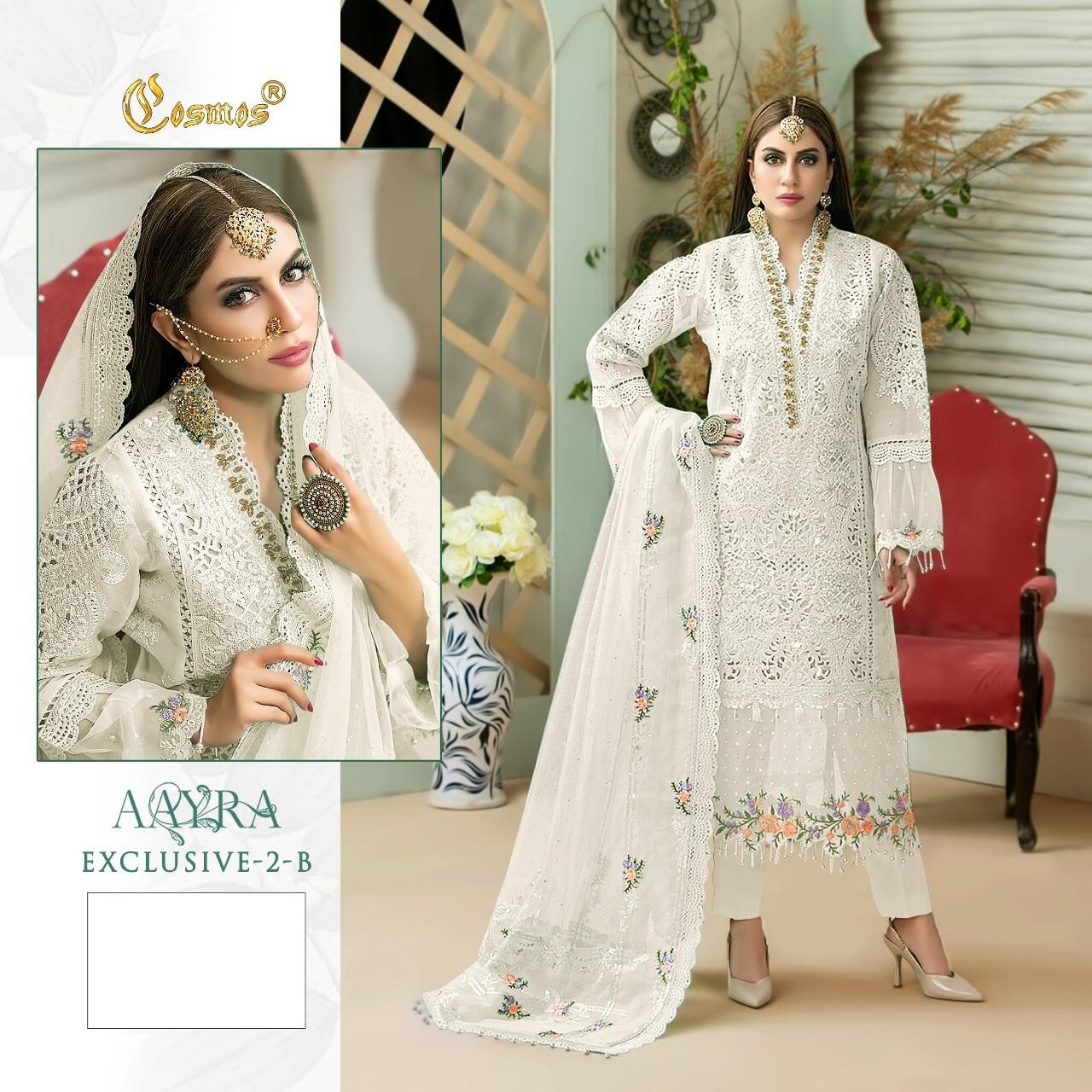 COSMOS AAYRA EXCLUSIVE 2 B NEW BEST PAKISTANI SUITS IN SURAT