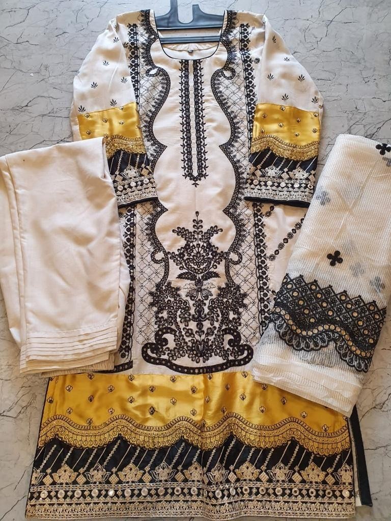 MEHBOOB TEX QULAMAR D NO 3377 NEW DESIGNER PAKISTANI SUITS