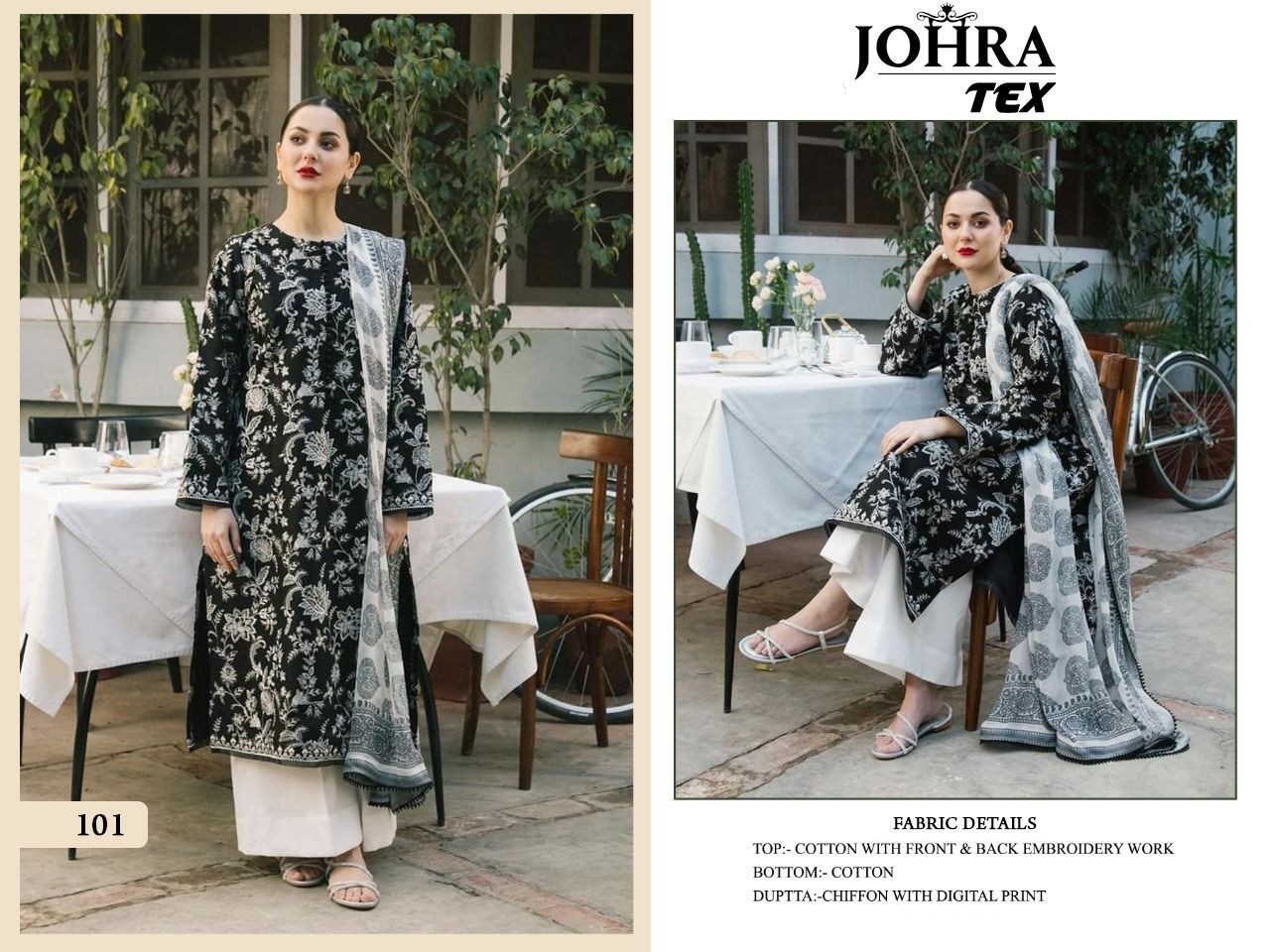 JOHRA TEX 101 HIT DESIGN PAKISTANI SUITS