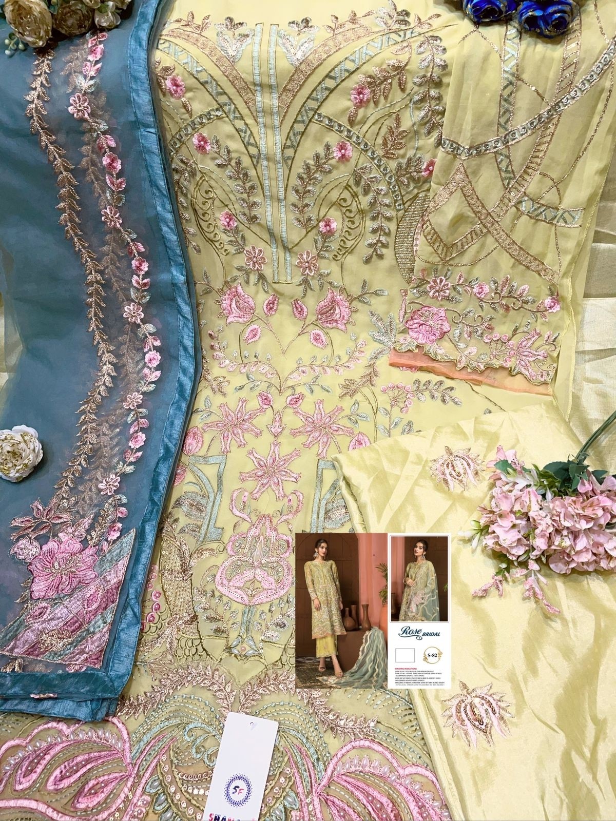 SHANAYA ROSE BRIDAL S 82 NEW LUNCH PAKISTANI SUITS