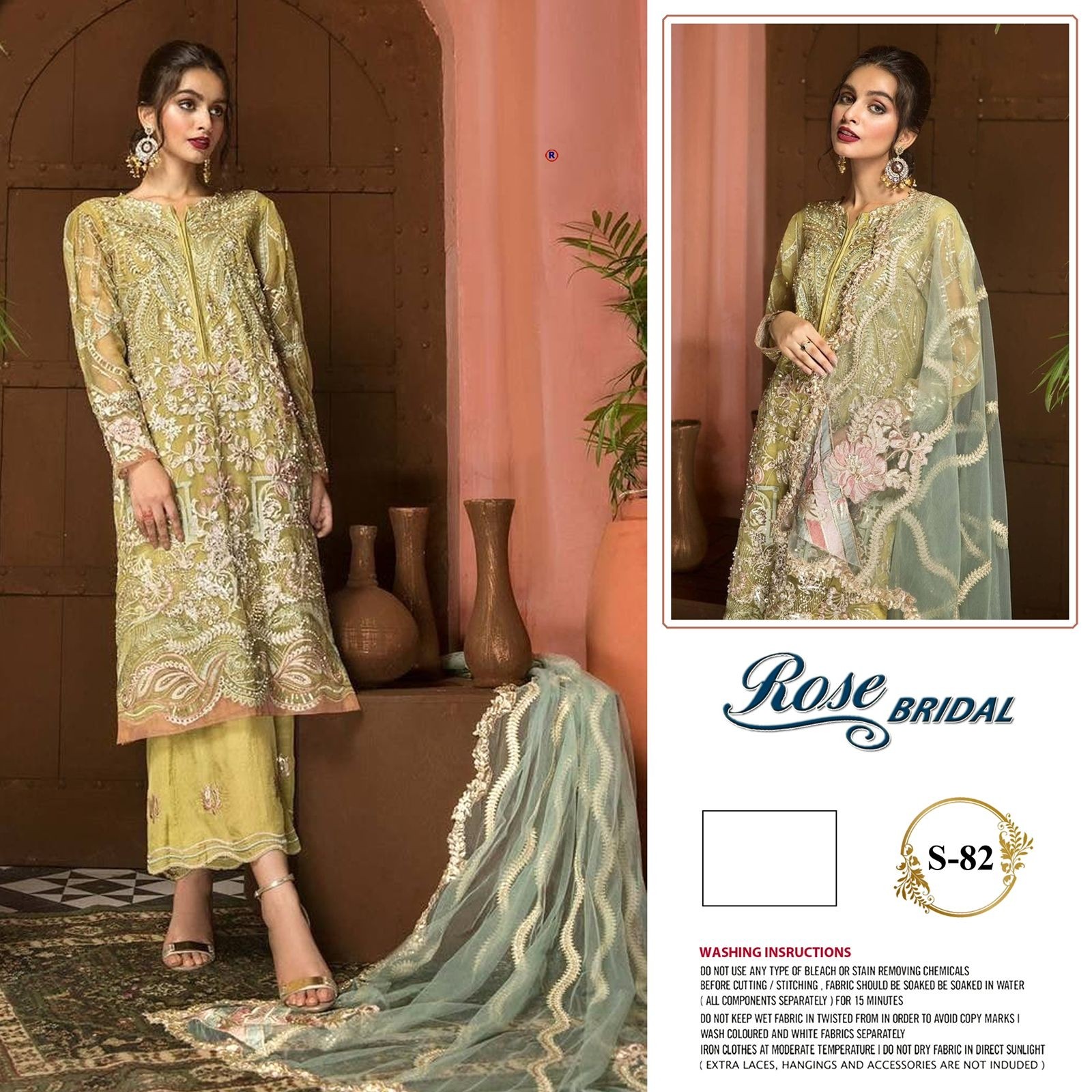 SHANAYA ROSE BRIDAL S 82 NEW LUNCH PAKISTANI SUITS