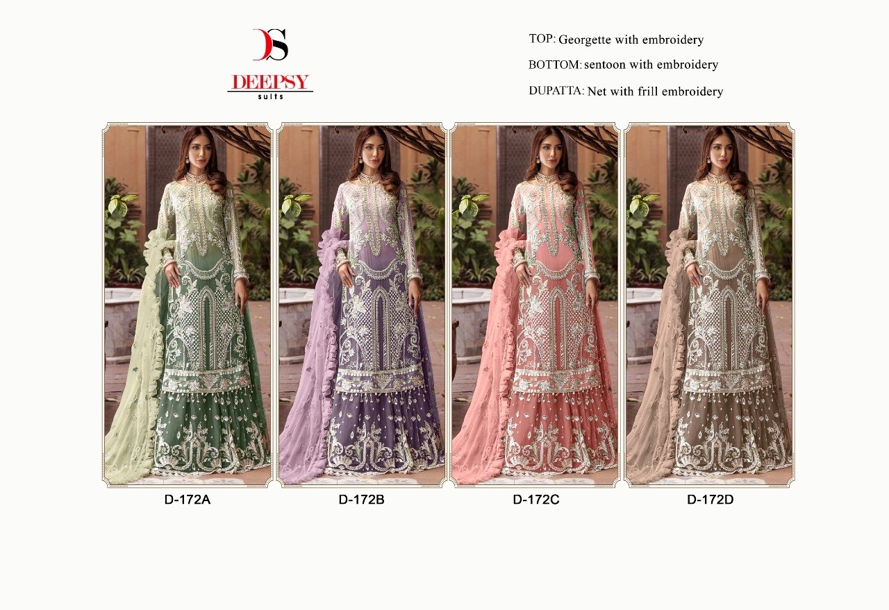 DEEPSY SUITS D 172A NEW DESIGN PAKISTANI SALWAR KAMEEZ