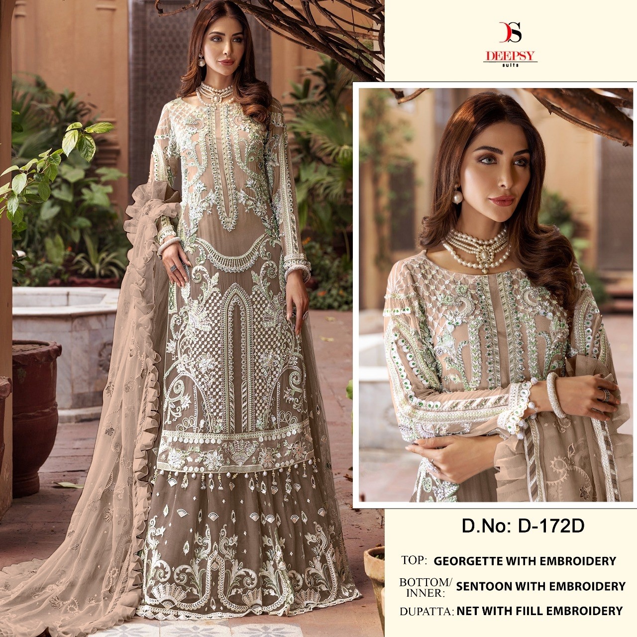 DEEPSY SUITS D 172D SINGLE AVAILABLE PAKISTANI SUITS