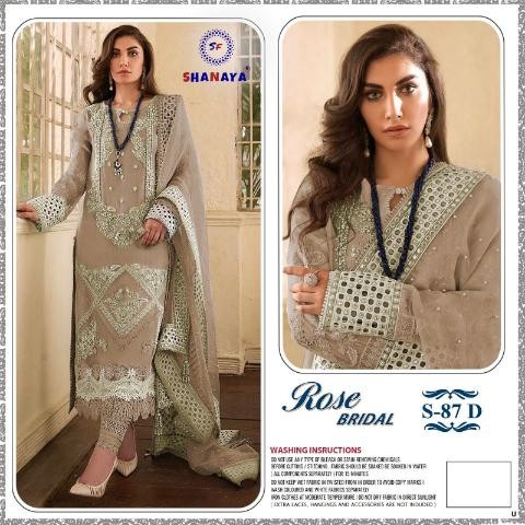 SHANAYA ROSE BRIDAL S 87 D DEALER PAKISTANI SUITS SURAT