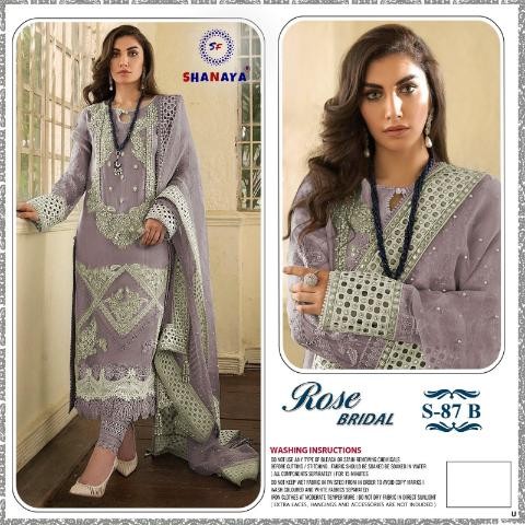 SHANAYA ROSE BRIDAL S 87 B PAKISTANI SUITS WHOLESALE