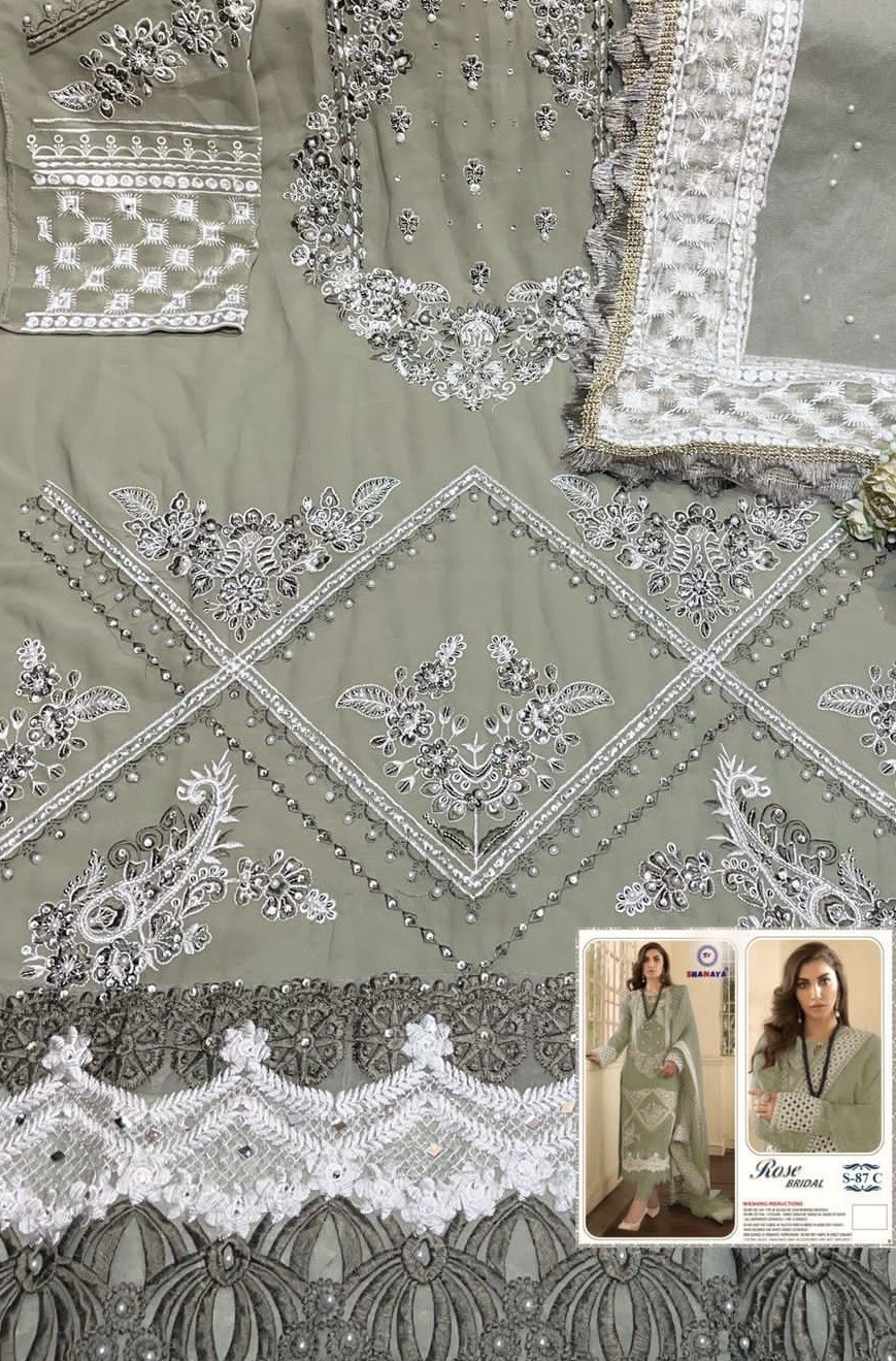 SHANAYA ROSE BRIDAL S 87 C BEST PAKISTANI SUITS WHOLESALE