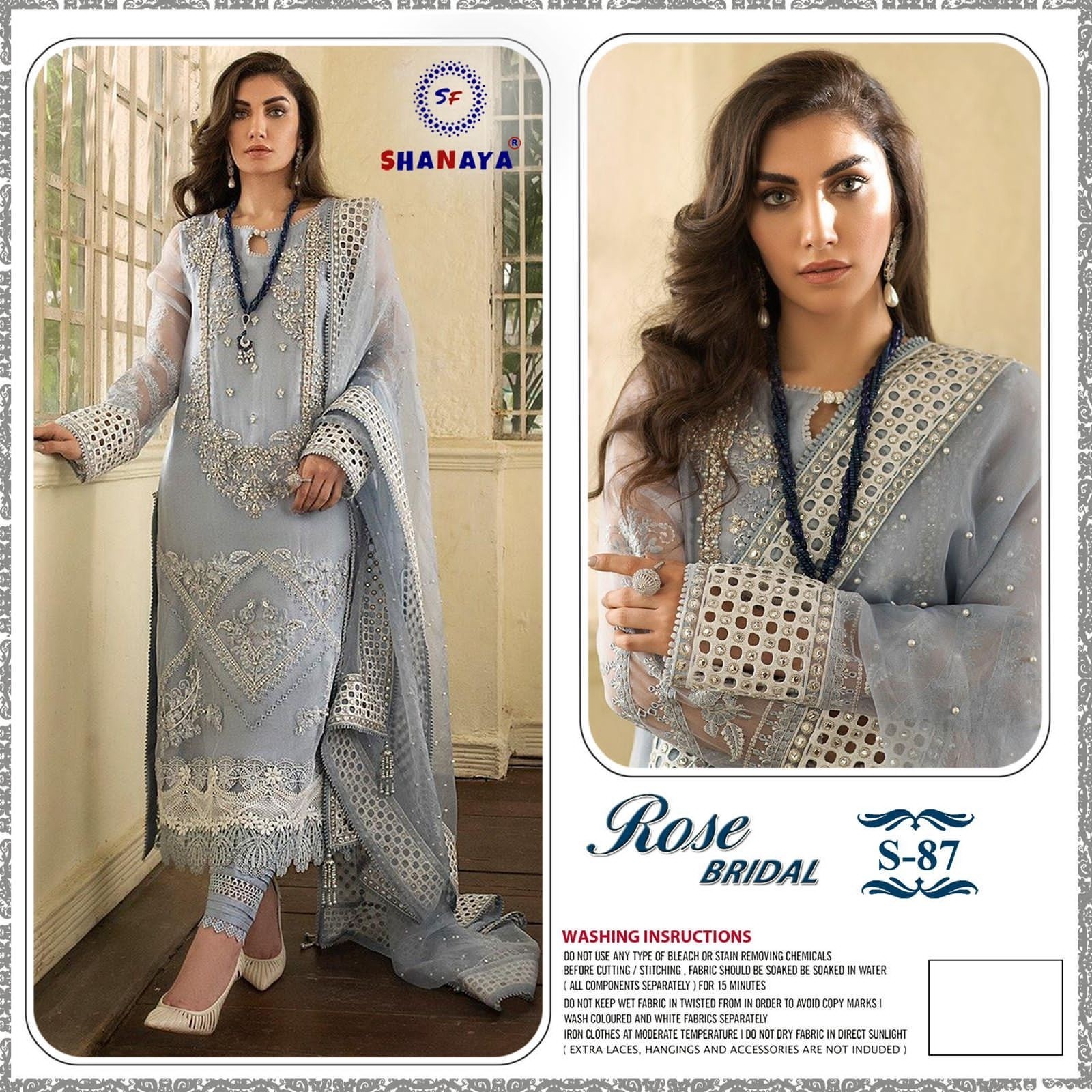 SHANAYA ROSE BRIDAL S 87 DEALER PAKISTANI SUITS
