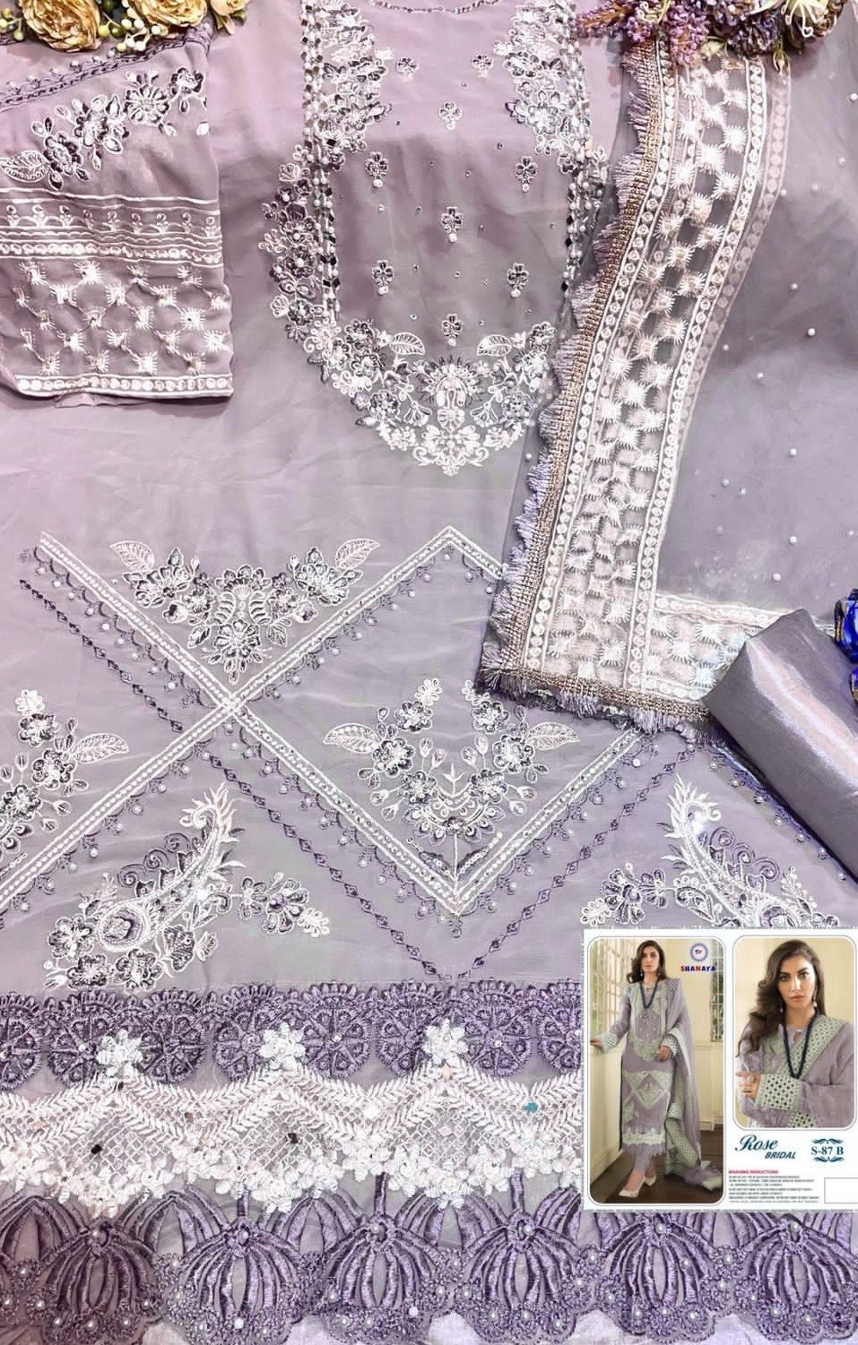 SHANAYA ROSE BRIDAL S 87 B PAKISTANI SUITS WHOLESALE