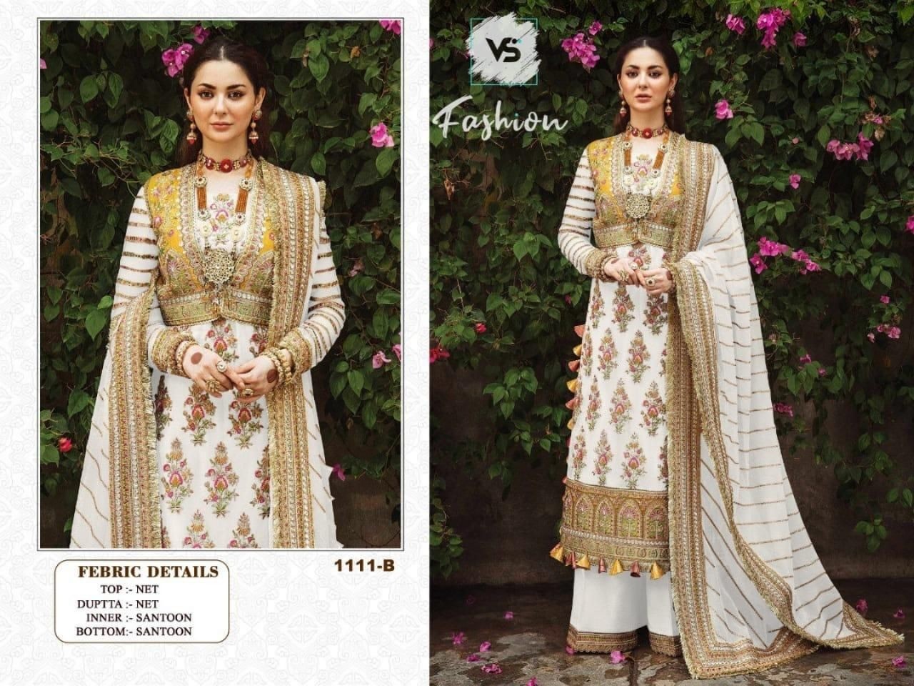 VS FASHION 1111A TO 1111D SINGLE ONLINE PAKISTANI SUITS
