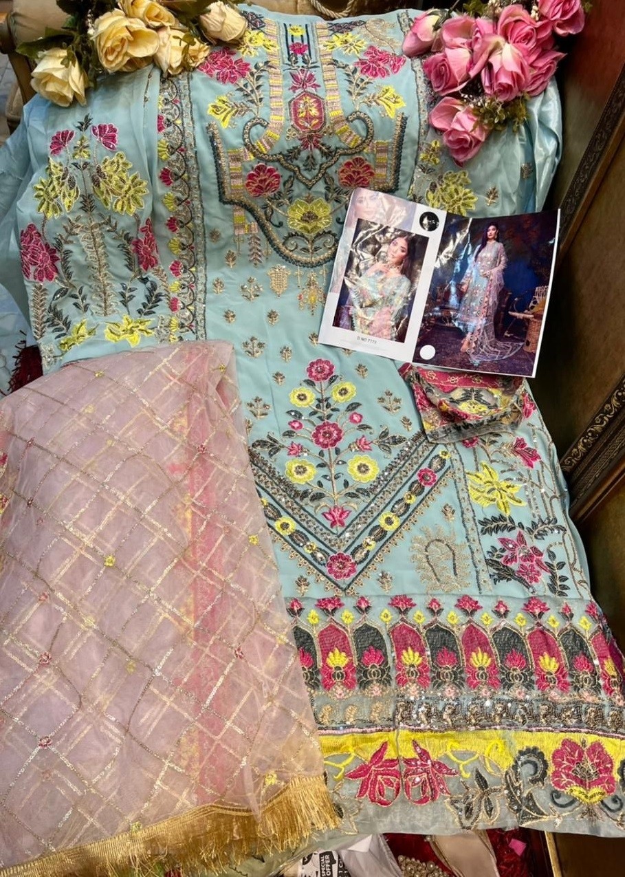 MEHBOOB TEX SAFIRA VOL 1 D NO 7773 FAUX GEORGETTE SALWAR KAMEEZ 