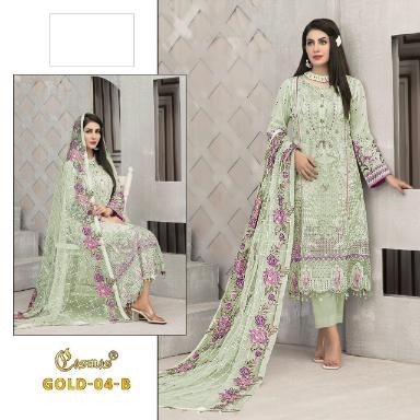 COSMOS GOLD 4 B PAKISTANI SUITS SINGLE SUPPLIER