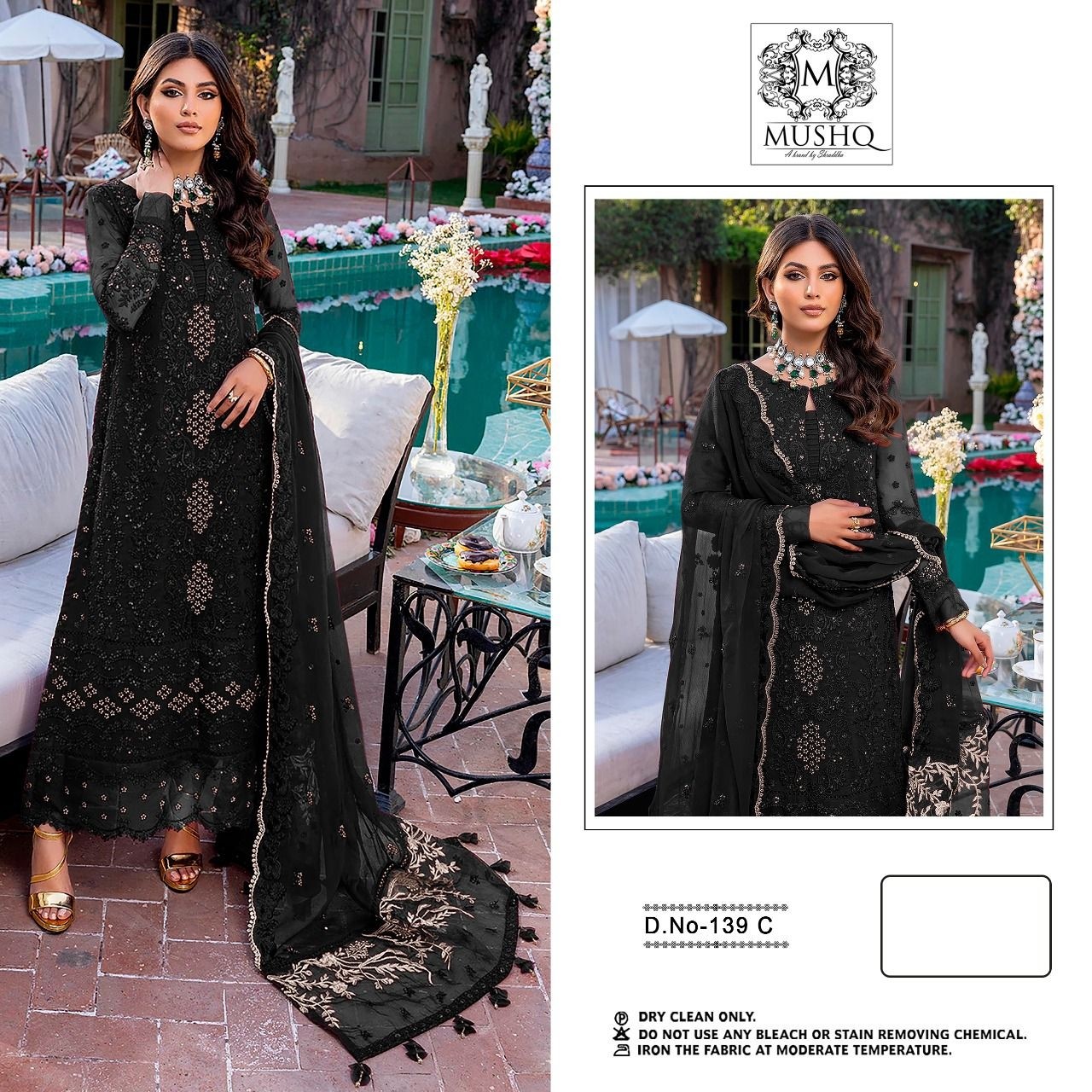 MUSHQ D NO 139 C NEW COLLECTION PAKISTANI DRESS WITH PRICE