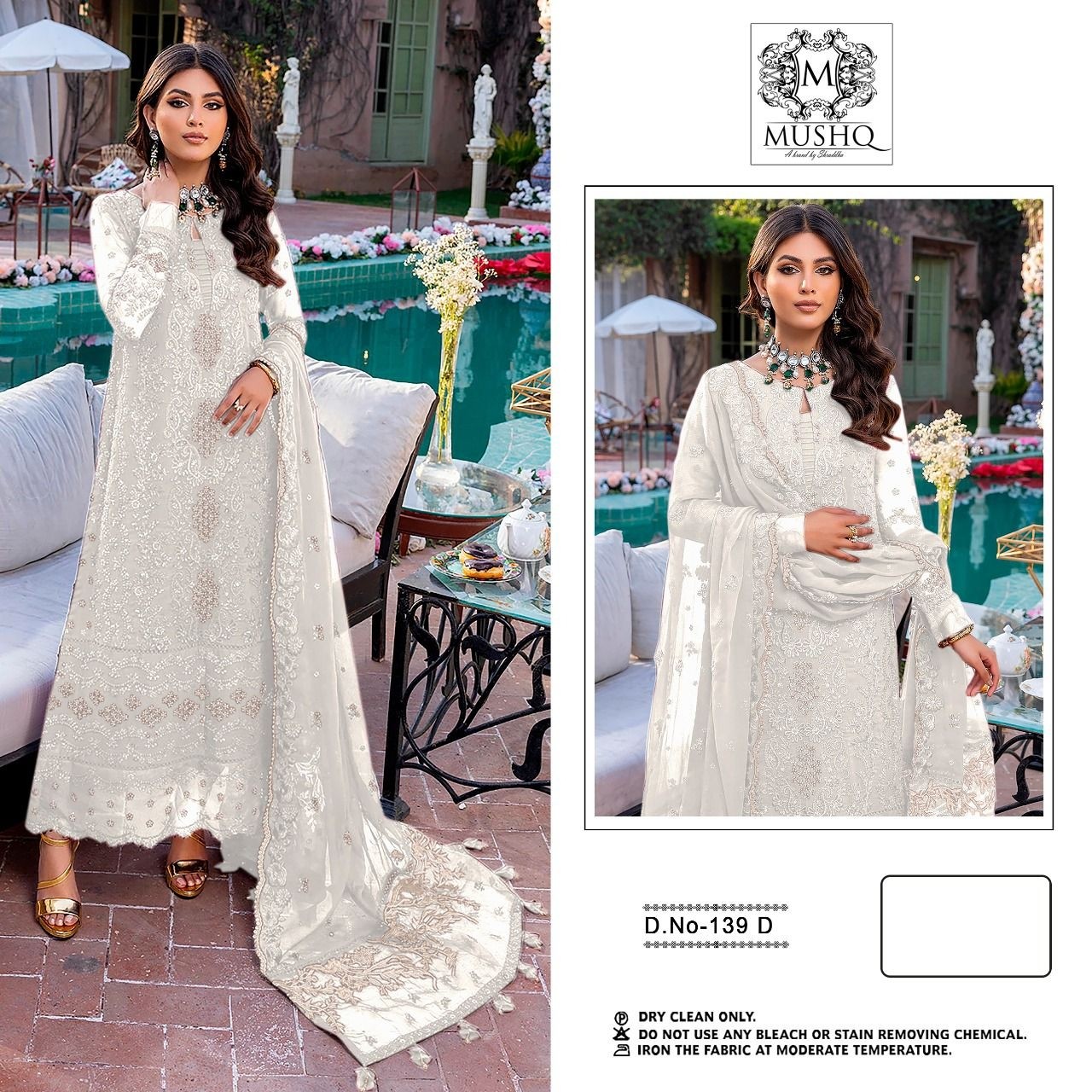 MUSHQ D NO 139 D NEW COLLECTION PAKISTANI DRESS SINGALE