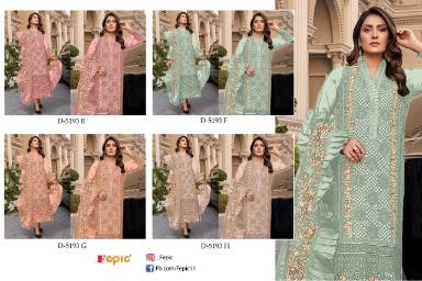 FEPIC ROSEMEEN D 5193 PAKISTANI SUITS WHOLESALE SUPPLIER