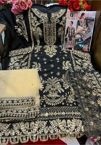 SF 126 B PAKISTANI SUITS FOX GEORGETTE 