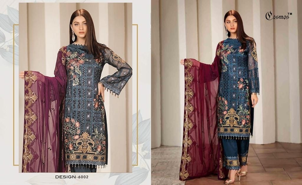 COSMOS AAYRA VOL 6 D 6002 PAKISTANI BEST SALWAR KAMEEZ