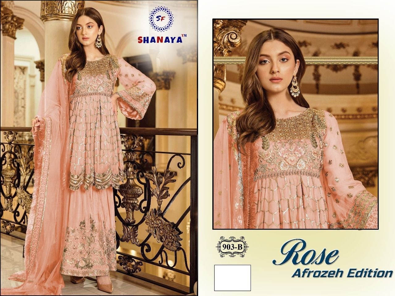 SHANAYA ROSE AFROZEH EDITION 903 B LATEST DESIGNER SUITS INDIA