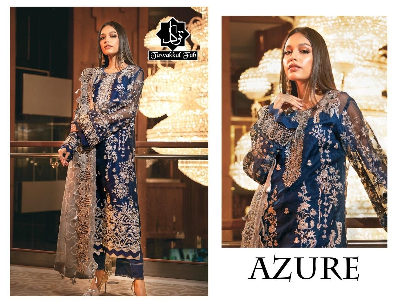 TAWAKKAL FAB AZURE BEST SUITS PAKISTANI IN SURAT