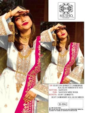 MUSHQ BY SHRADDHA M 108 E BEST PAKISTANI SUITS