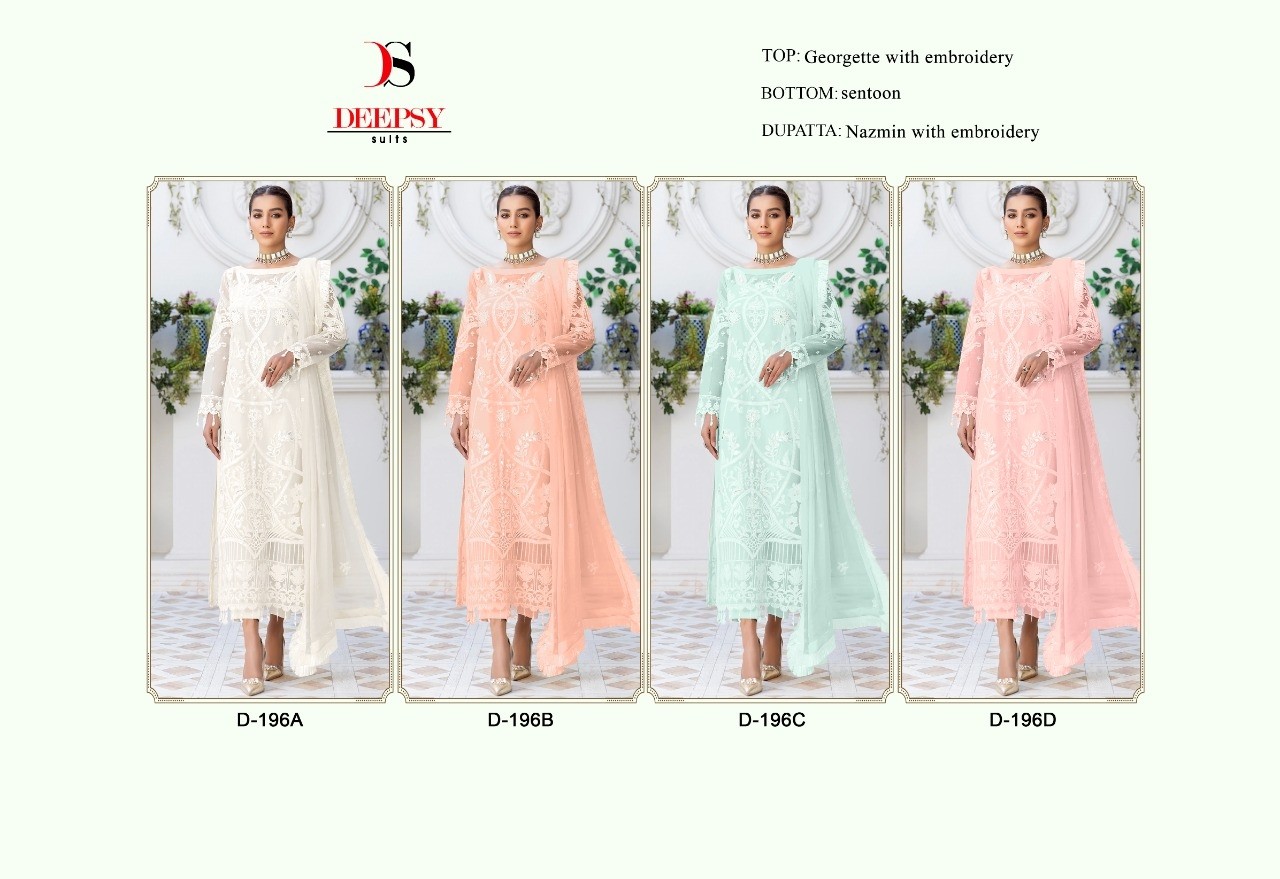 DEEPSY SUITS D 196B PAKISTANI SUITS MANUFACTURER
