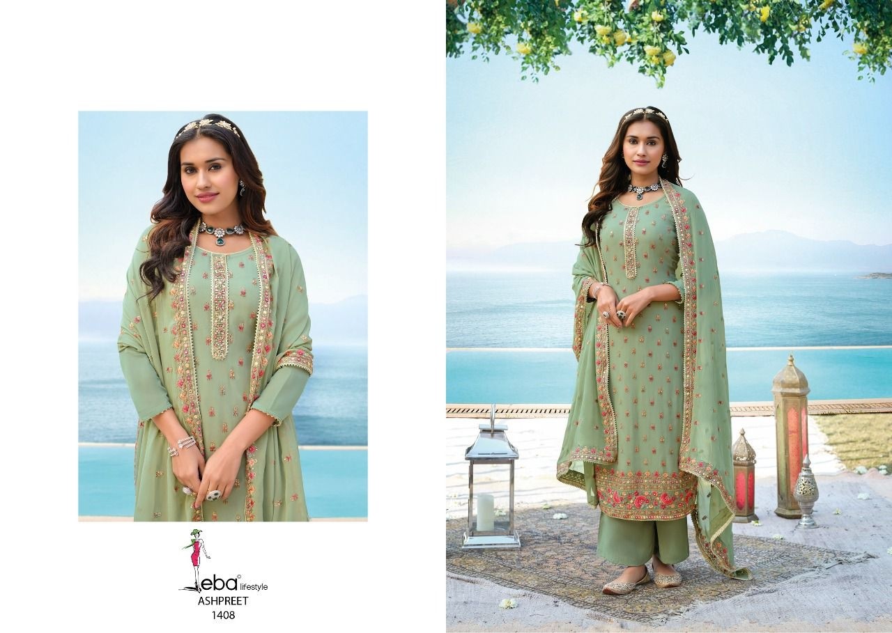 EBA LIFESTYLE ASHPREET VOL 4 DN 1408 SALWAR KAMEEZ MANUFACTURER